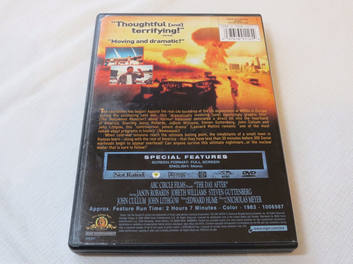 The Day After DVD SUPER RARE MINT disc Nuclear War 1983 Classic