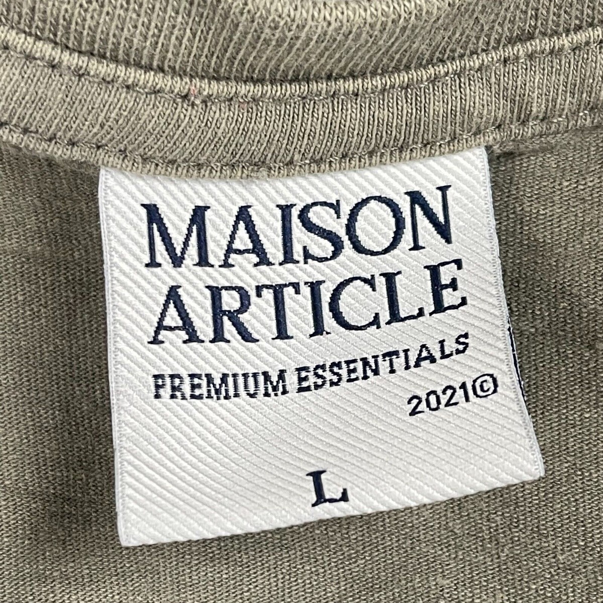 MAISON ARTICLE Shoe Palace Mens t-Shirt Large Light green 100 
