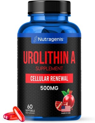 Urolithin A Supplement - 60 Softgel - Advanced Cellular Renewal & Vitality