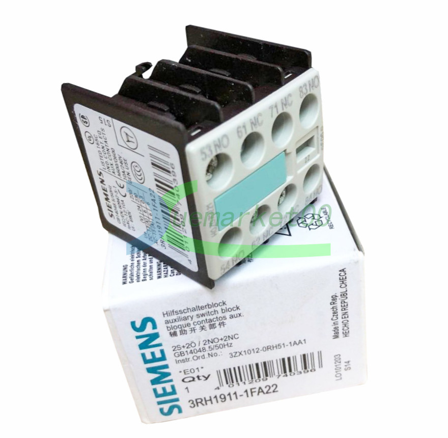 ONE Siemens 3RH1911-1FA22 auxiliary contact NEW