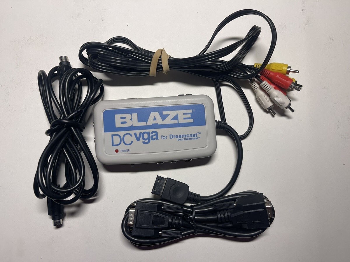 Blaze DC vga for Dreamcast Includes VGA, S-video, And AV Cables | eBay