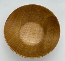 Handmade Wooden Butternut Bowl 9 7/8 X 3 3/8 Inch