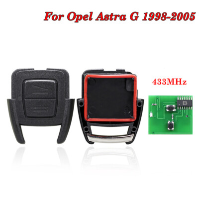 2 Button Remote Key With Circuit Board Fit For Vauxhall/Opel Astra G 1998-2005