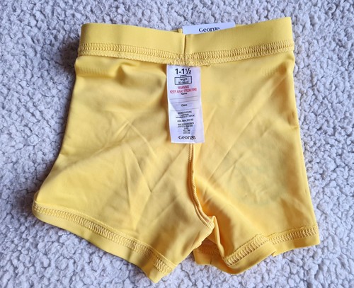 Yellow Lets Have Fun Today Swim Shorts Age 12-18 Months Brand New With Label - Picture 6 of 6