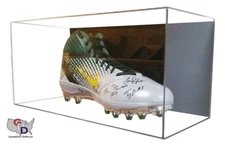 Shoe ACRYLIC DISPLAY CASE Wall Mount SIZE 17 UV PROTECTION Basketball Football A