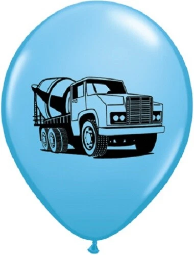 Surtido de globos de látex de 11" para decoración de cumpleaños para camión de construcción Foto 3 de 4