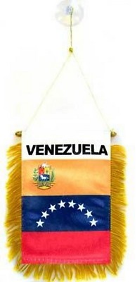 Autowimpel Venezuela Flagge hängend für Autofenster oder Rückspiegel