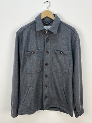 Percival Wool Blend Pocket Chore Jacket Overshirt Men's Size M