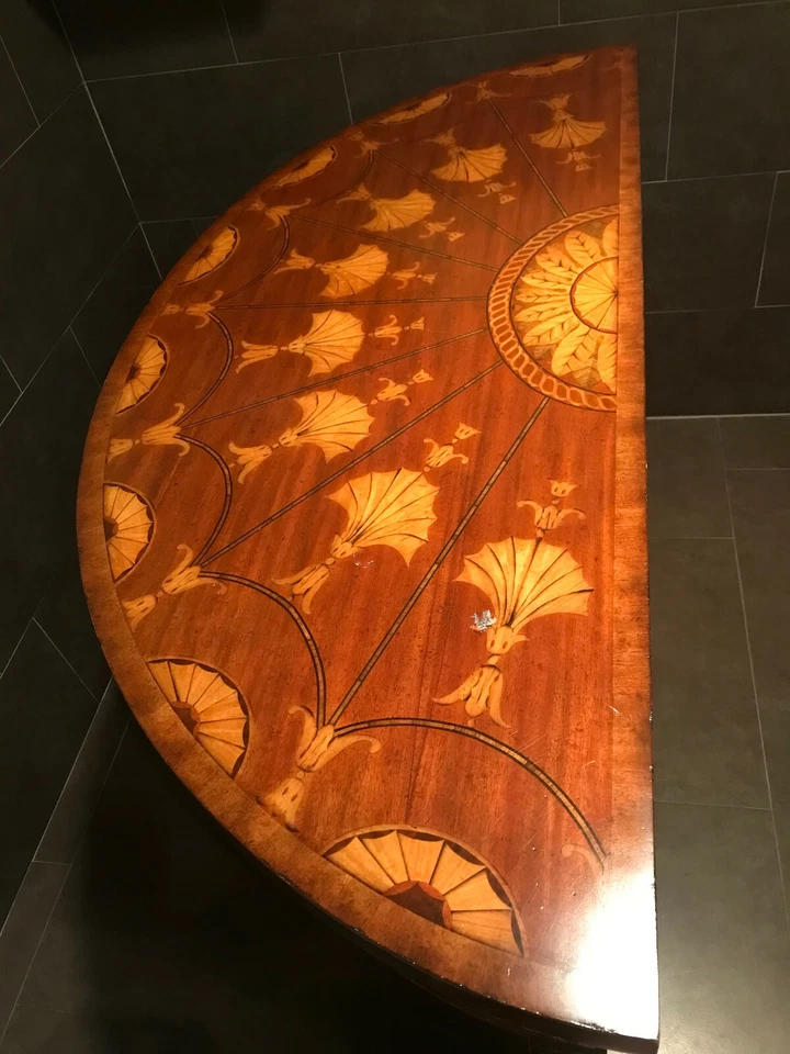 maitland smith furniture Early 20th Century Parcel Gilt Mahogany & Stainwood  - Image 4 of 4