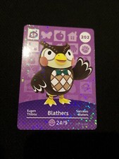 BLATHERS ANIMAL CROSSING AMIIBO SERIES 3 CARD #202 TRACKED AU POST geniuine