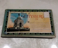 Gettysburg, Pennsylvania Vintage Souvenir Postcard Album. 24 Total Intact Nice