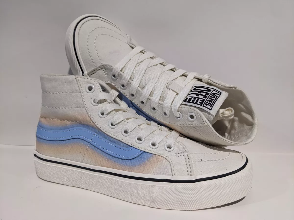 Vans sk8 hi reissue in vintage true blue marshmallow cheap