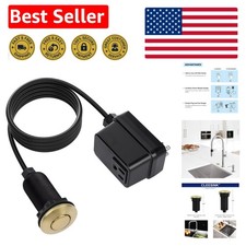 Brushed Gold Long Push Button Air Switch for ...