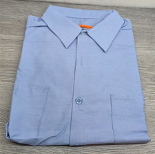 Red Kap Men's Short Sleeve Industrial Work Shirt SP24LB5 Light Blue SS