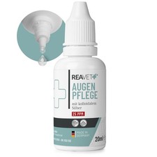 REAVET Augenpflege Tropfen f&uuml;r Hunde & Katzen 20ml mit kolloidalem Silber