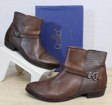 🤎 Caprice🤎neuwertige Stiefel Ankle Boots 38 / UK5 dunkel braun Vintage LEDER🤎