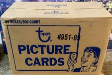 1989 Topps Baseball Vending Case (24 Boxes / 500ct) Factory Sealed Case