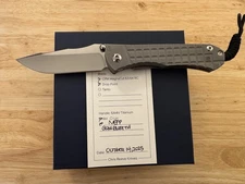 Chris Reeve CRK Umnumzaan Knife (MEFP Frag, Glass Blasted, Drop Point, Magnacut)