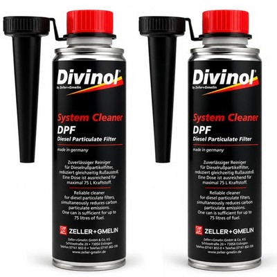 Divinol Cleaner DPF | 2 St. | Partikelfilter Reiniger | Additiv Kraftstoffzusatz
