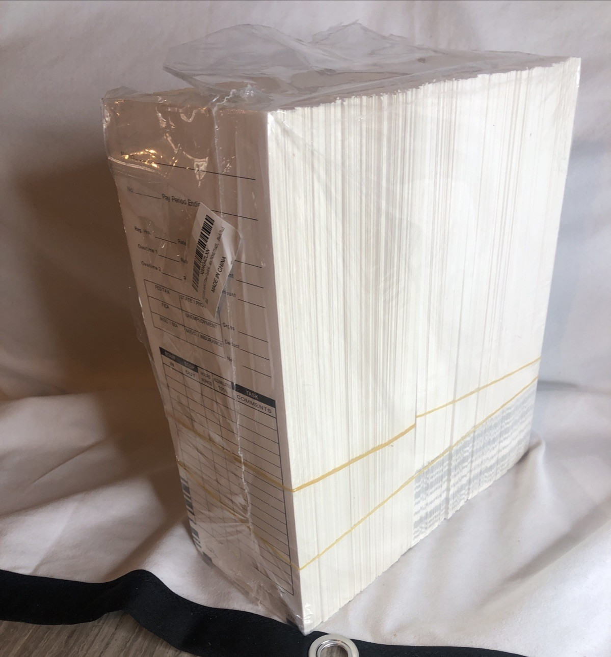 500PCS Time Cards for Employees, 2 Sided Time Sheets, 3-3/8" x 9", NEW