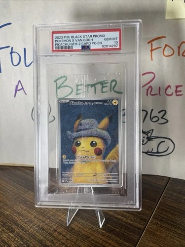 Pokemon Pikachu with Grey Felt hat Van Gogh 085 Graded Sealed Promo PSA 10