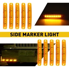 10* Amber LED Side Marker Indicators Light Lamp Truck Boat Trailer Car Clearance