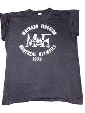 Maynard Ferguson Montreal Olympics Black T-Shirt 1976 Vintage Size L 