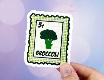 Broccoli Sticker Water Bottle Laptop Decal 3 Inch