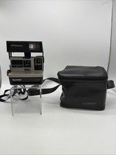 Vintage Polaroid Sun 600 LMS Camera w/Strap Case Untested Instant Film