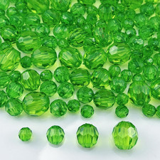 850Pcs Acrylic round Faceted Beads 6Mm 8Mm 10Mm 12Mm Faceted round Spacer Beads