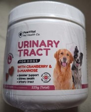 Cranberry Dog Chews with D Mannose - 90 Natural Treats for Urinary Tract NEW