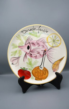 Assiette Céramique , DLG " Lili Voltz ", Vallauris Cerenne