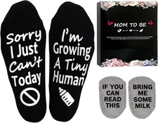 NEW Women Pregnancy Gift New Mom Gifts to Be Pregnant Mothers Day Shower Socks