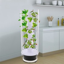 Hydroponik Turm Kit 7 Etagen 28 L&ouml;cher Hydroponisches Anbausystem Wachstumsturm