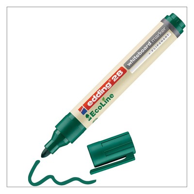 Edding 28 Ecoline Whiteboardmarker Kugelspitze 1,5-3 mm Schnur grün 10er Pack
