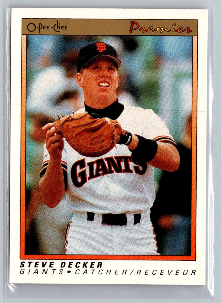 1991 O-Pee-Chee Premier #33 Steve Decker