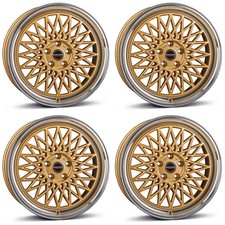 4 Borbet Wheels B 8.0x17 Et45 5x112 Goldp For Bmw 1 X1 X2