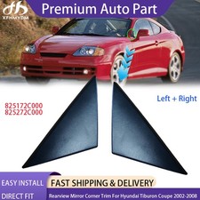 2pcs Rearview Mirror Corner Trim Molding Lr For Hyundai Tiburon Coupe 2002-2008 2pcs Rearview Mirror Corner Trim Molding Lr For Hyundai Tiburon Coupe 2002-2008