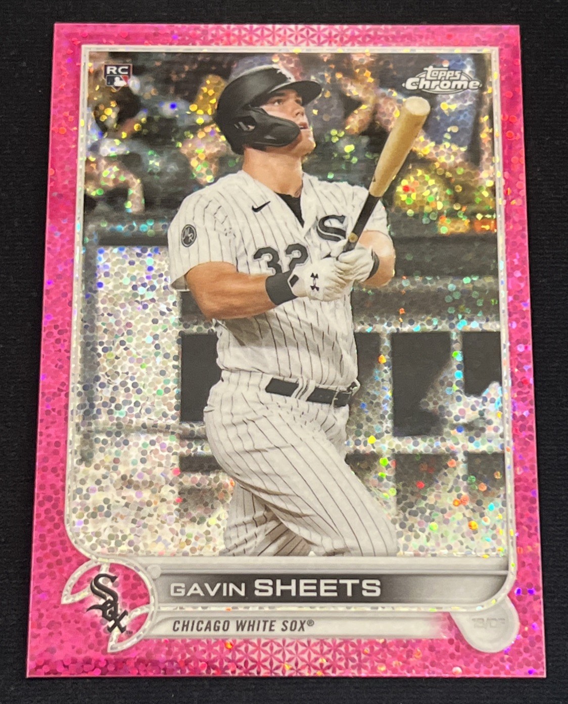 2022 Topps Chrome Gavin Sheets #146 RC Magenta Speckle Refractor /350 White Sox