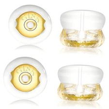 Earring Backs,18K Silicone Earring Backs for Studs/Droopy Ears,Locking Gold