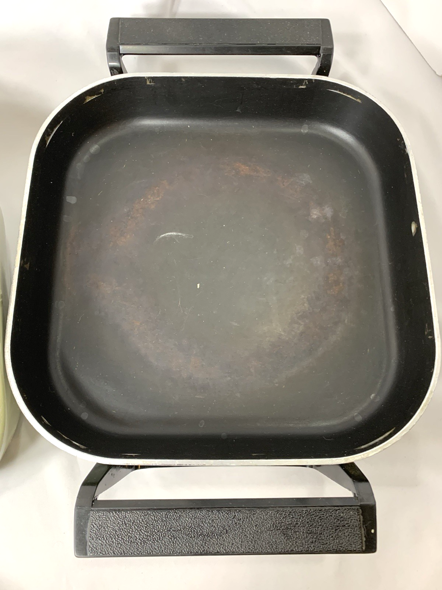 Sunbeam Electric Skillet Frypan Avocado Green Vintage w/Cord | eBay