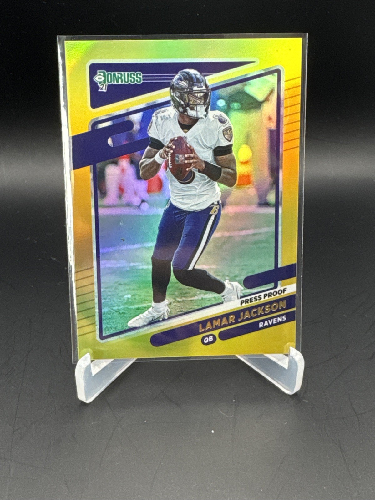 2021 Panini Donruss - Lamar Jackson #239 Press Proof Premium Gold