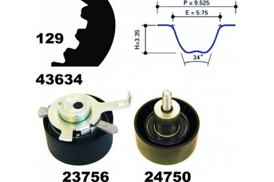 Zahnriemensatz MAPCO 23603 für TOURNEO FOCUS MONDEO COUGAR FORD TRANSIT 129 2 1