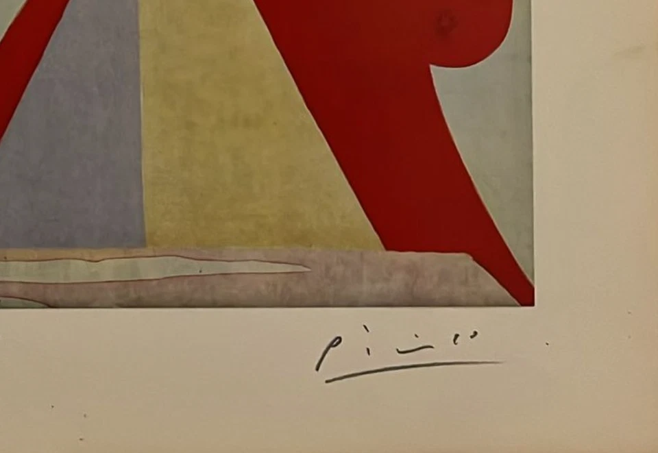 Pablo Picasso, Litografía Original Firmada a Mano con Certificado de Autenticidad y Valoración de $3,500 Foto 3 de 4