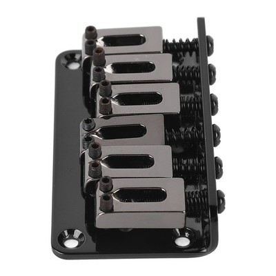 6 String Guitar Bridge Replacement Zinc Alloy Electric Guitar Saddle Bridge