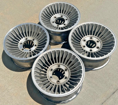 15'' TURBINE MODERN MACH 1 WESTERN CYCLONE VINTAGE WHEELS 15x7 SET 6x5.5 RIMS x4