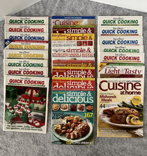 Cooking Magazines Taste of Home Cuisine at Home Lot of 24
