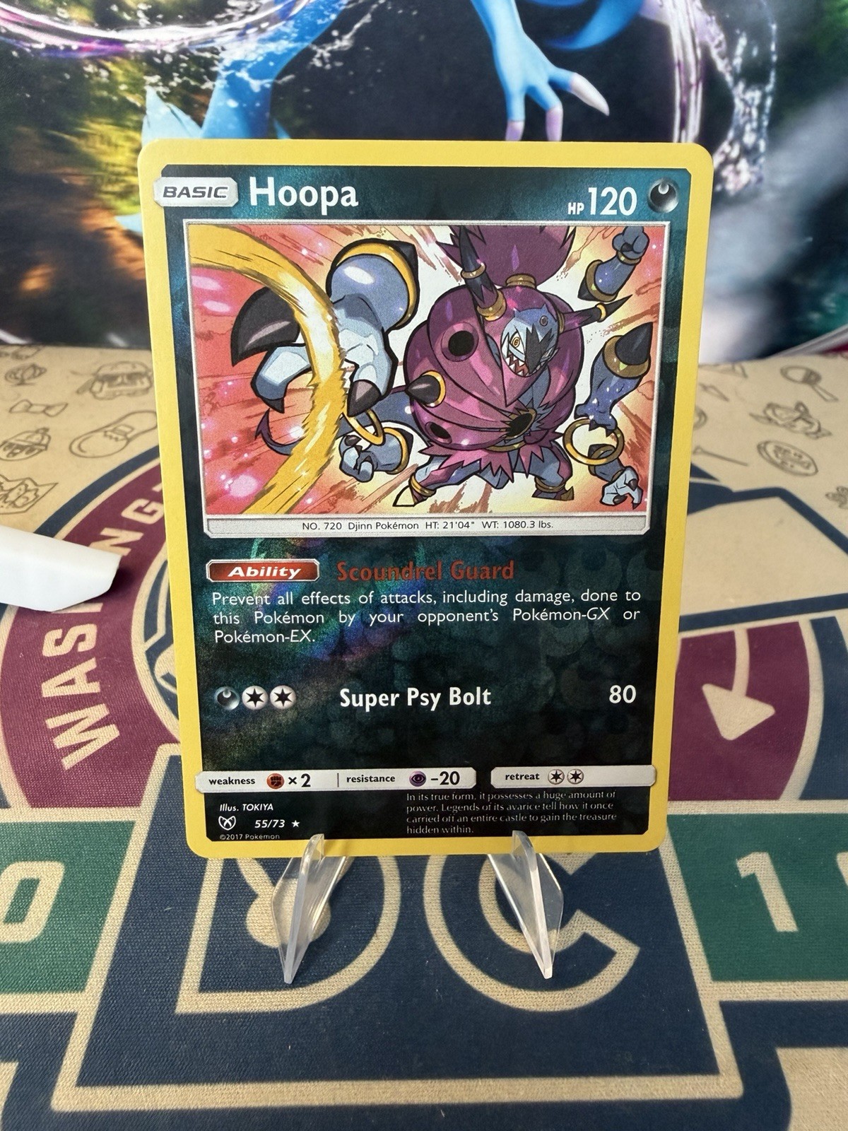 Hoopa 55/73 Reverse Holo Shining Legends Pokemon Card