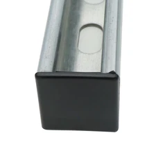 60 Pack 1-5/8 x 1-5/8 Black Square Strut Channel End Caps, Plug Cap Fittings