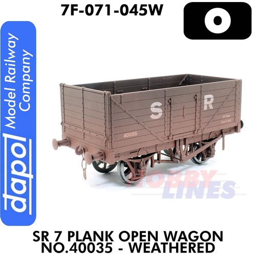 SR 7 Planken offener Wagen Nr.40035 verwittert Spur 1:43 O Dapol 7F-071-045W | Zustand: New